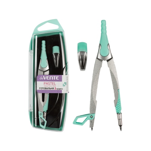 Готовальня 2 предмета deVENTE Pastel 5093311 мятный "Дава"