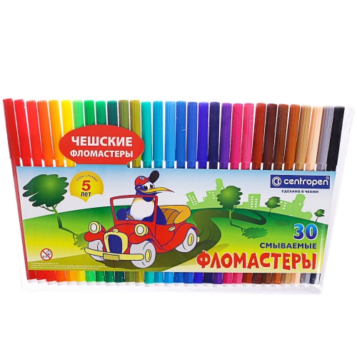 Фломастеры 30цв. Centropen 7790/30 "Дава"