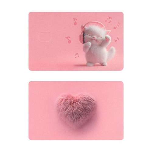 Наклейки на банковскую карту Котенок меломан 2шт/уп 71705 "Дава"