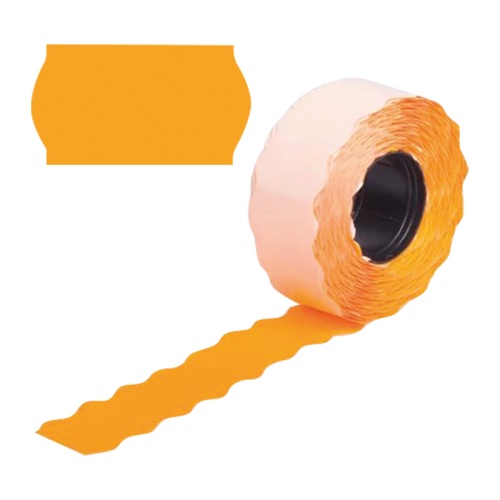 Лента д/этикет-пистолета 22*12 волна оранжевые deVENTE 2061704 800шт/рулон "Дава"