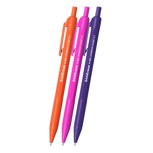 Ручка шариковая автомат ErichKrause R-305 Карибский закат 0,7мм синяя 39055 "Дава"