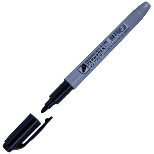 Маркер перманентный Crown Multi  Marker Slim 2мм красный P-505 "Дава"