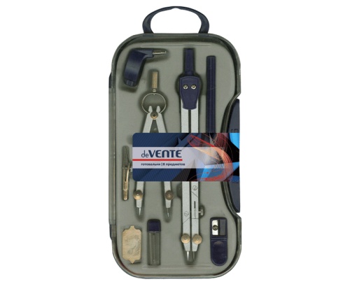Готовальня 8 предметов deVENTE 5093306 "Дава"