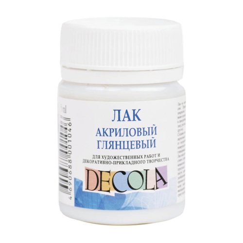 Лак акриловый глянцевый Decola, ЗХК Невская Палитра 50мл 5828920 "Дава"