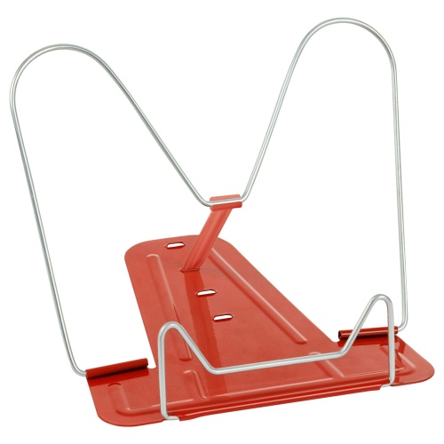 Подставка для книг СТАММ, металлическая, красная ПКМ-31244 "Дава"