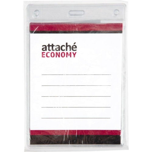 Бэдж 138*96мм Attache Economy вертикальный без шнура 1658131 "Дава"