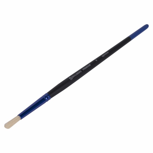 Кисть щетина № 4 круглая BRAUBERG PREMIUM 200990 "Дава"