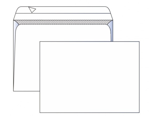 Конверт С4 белый с отрывной полосой "Дава"