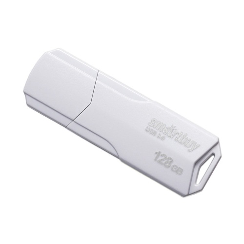Флэшка128GB Smart Buy Clue White USB 3.0 белая SB128GBCLU-W3 "Дава"