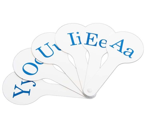 Касса букв английские гласные-веер 02200989 "Дава"