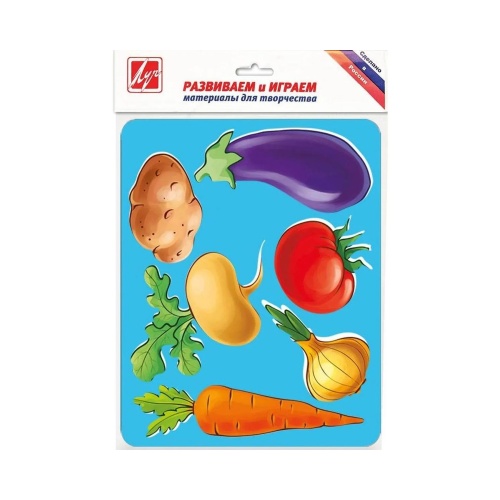 Трафарет-раскраска Овощи 9С 487-08 "Дава"