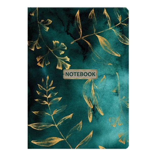 Записная книжка А6 96л. Floral зеленый 3270 "Дава"