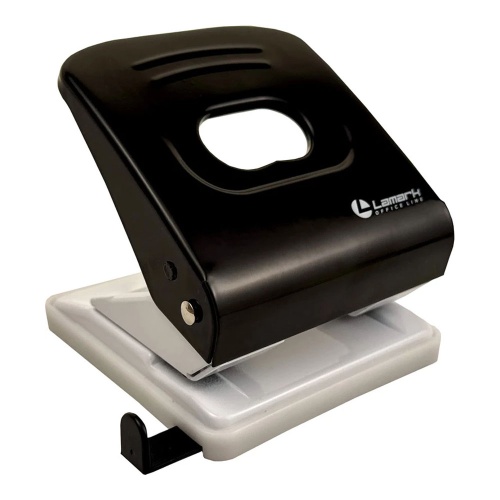 Дырокол на  30л Lamark Металлик черный  PN0150-BK  "Дава"