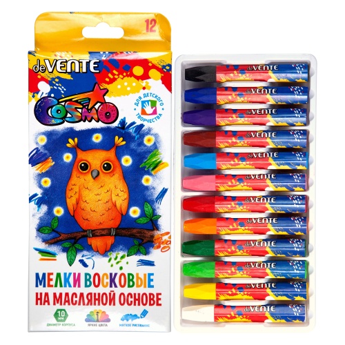 Мелки пастельные 12цв. на масляной основе deVENTE Cosmo 8172100 "Дава"