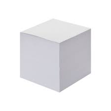 Блок для записей 9*9*9см Attache 314593 белый "Дава"