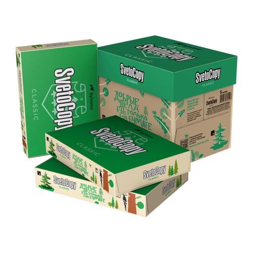 Бумага SvetoCopy А4/80/500л./белизна 146% (CIE)/яркость 105% ISO "Дава"