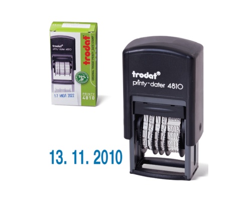 Штамп датер 4810 Trodat 3,8мм Цифровой  "Дава"