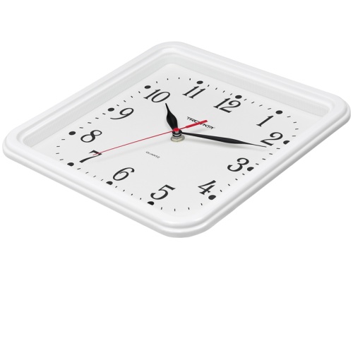 Часы настенные TROYKA 81810835 квадрат (белые) белая рамка, 26х26х3,5 см "Дава"