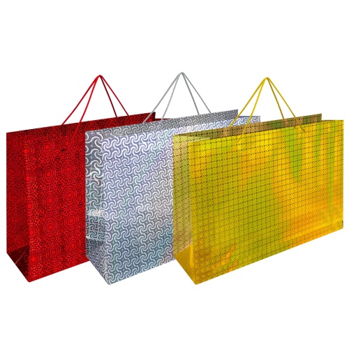 Пакет подарочный картон 62*17*42см ЗОЛОТАЯ СКАЗКА Голография 609731 "Дава"