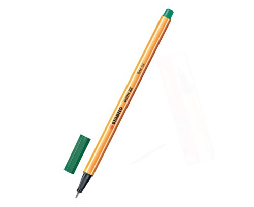 Ручка капиллярная STABILO зеленовато-бирюзовый 88/53   "Дава"