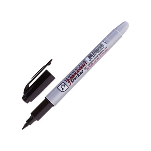 Маркер перманентный Crown Multi Marker Super Slim 1мм черный Р-505F "Дава"