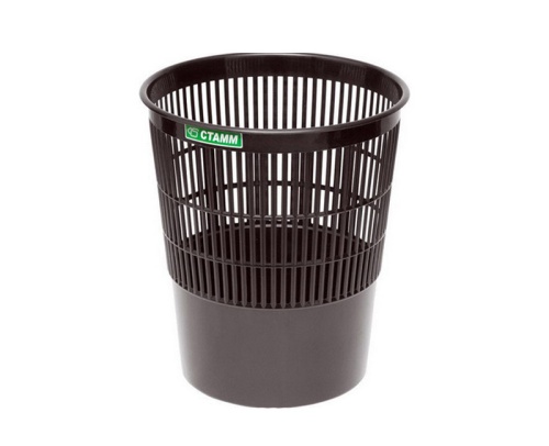 Корзина д/бумаг Стамм КР01 черная 18л "Дава"