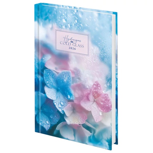 Ежедневник 2026 А5 STAFF Гортензия 145*215мм 117321 "Дава"