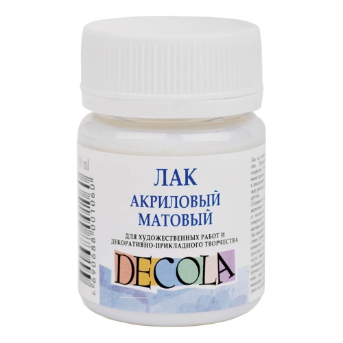 Лак акриловый матовый Decola, ЗХК Невская Палитра 50мл 5828921 "Дава"
