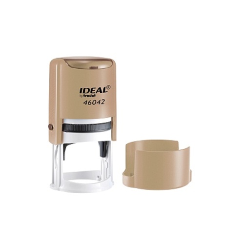 Штамп-оснастка для печати 46042 IDEAL Trodat матовое золото "Дава"