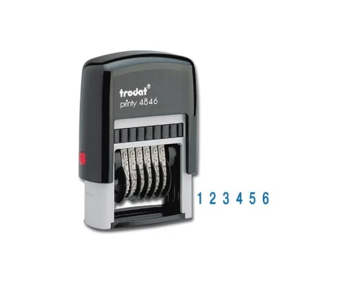 Штамп нумератор  6 разрядов Trodat 4мм 4846 "Дава"