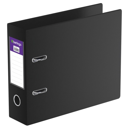 Папка-регистратор Berlingo А5 70мм горизонтальная, черная ATp_77510 "Дава"