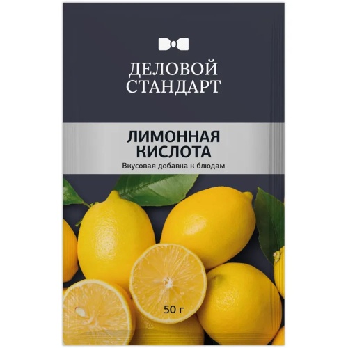 Лимонная кислота Деловой Стандарт, 50г "Дава"