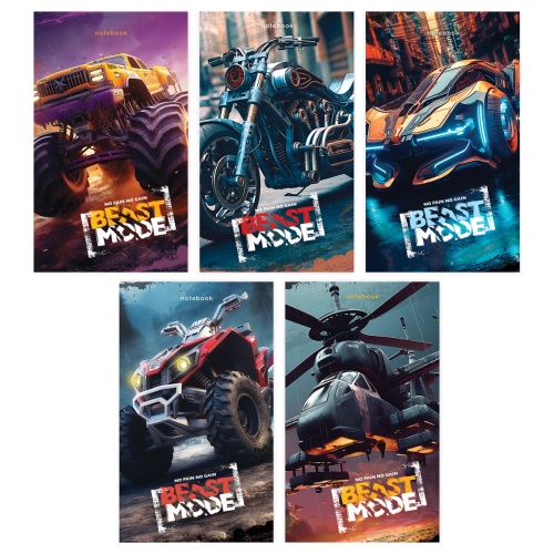 Блокнот А7/ 48л на склейке BG Men's car Б7cк48 12765 "Дава"