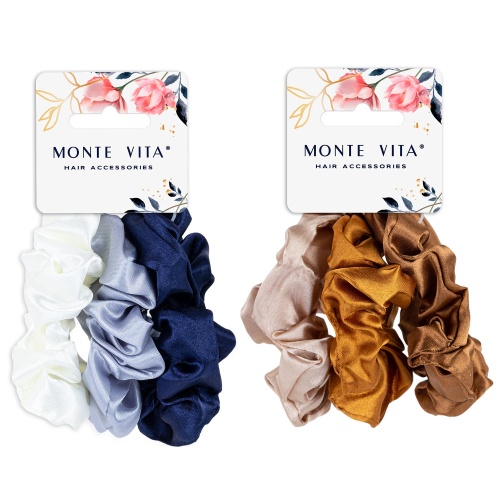 Резинки для волос MONTE VITA (МОНТЕ ВИТА) скранч 3шт/упак 457072 "Дава"