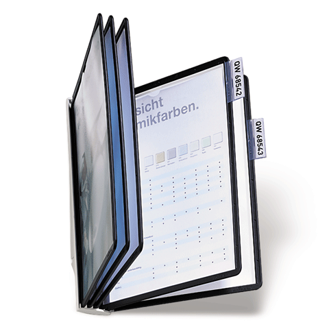 Демосистема настенная на 5 панелей DURABLE (Германия) SHERPA с 5 черн. панелями, +табуляторы,5810-01 "Дава"