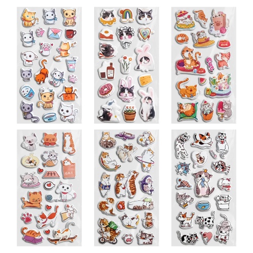 Наклейки зефирные FUNSTER Котики 18*9,5см 666092 "Дава"