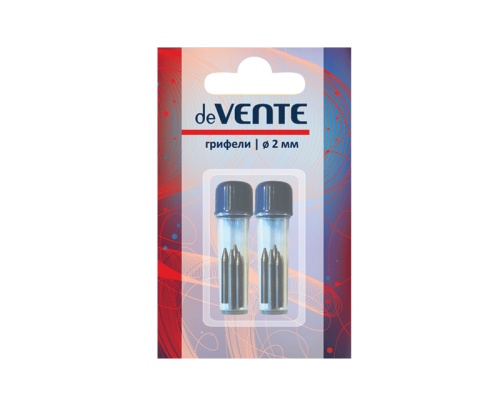 Стержень для циркуля набор 2тубы по 4шт., 2мм блистер 5094300 "Дава"