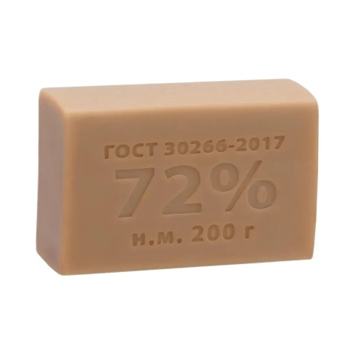 Мыло хозяйственное 200г 72% КМЗ в прозрачной упаковке "Дава"