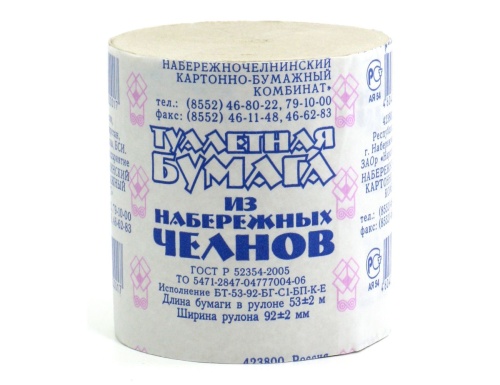 Бумага туалетная  1рулон Набережные челны "Дава"