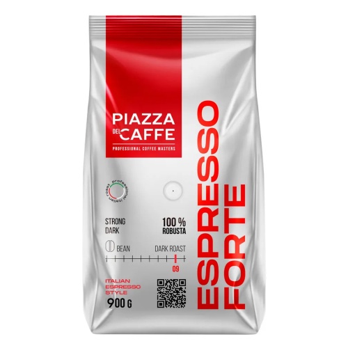 Кофе в зернах Piazza Del Caffe Espresso Forte 900г "Дава"