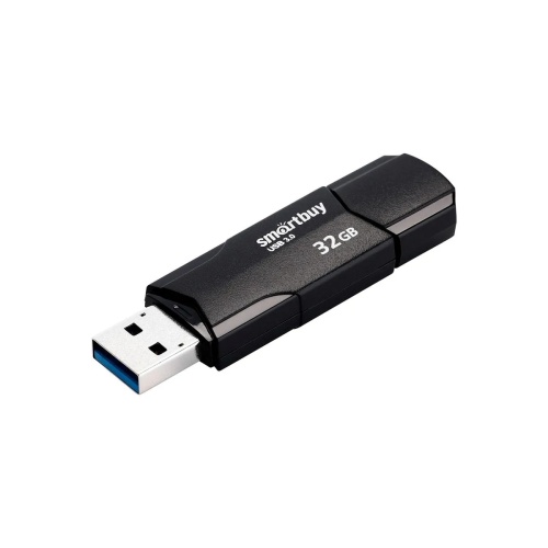 Флэшка 32GB Smart Buy Clue Black USB 2.0 черный SB32GBCLU-K "Дава"
