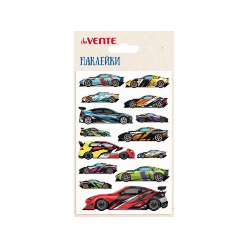 Наклейки объемные deVENTE Спорткары 10*15см 8002487 "Дава"