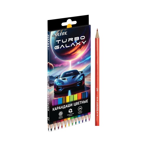 Цветные карандаши 12цв. deVENTE Turbo Galaxy 5022620 "Дава"