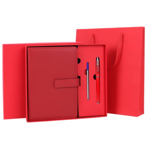 Ежедневник А5 BRAUBERG President 160л,красный + ручка,стержень,пакет 116851 "Дава"