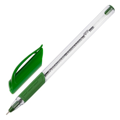 Ручка шариковая BRAUBERG Extra Glide GT трехгранная на масляной основе зеленая 142921 "Дава"
