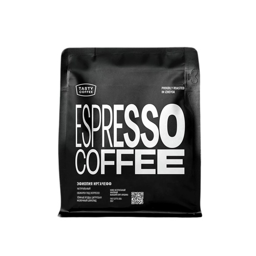 Кофе молотый Tasty (Тейсти) моносорт эспрессо Эфиопия Иргачефф 100% арабика 250г "Дава"