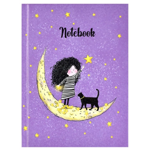 Записная книжка А6 Феникс+ Девочка на луне 48л. 61557 "Дава"