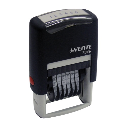 Штамп нумератор  6 разрядов deVENTE 4мм 7846 4114300 "Дава"