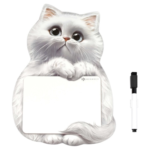 Доска магнитная с полем для рисования Мечтающий кот 190*280мм+маркер 69334 "Дава"