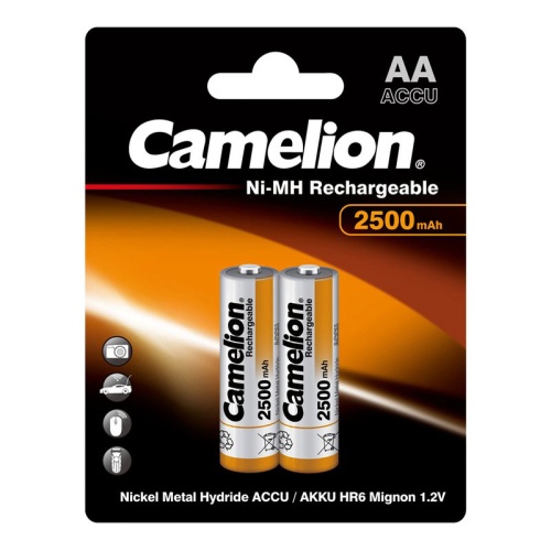 Аккумулятор R6(АА) 2500 mAh Camelion пальч. "Дава"